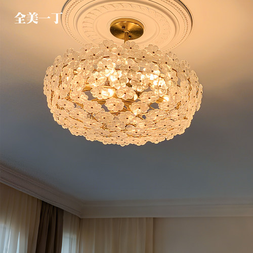 意大利花朵过道衣帽间梦幻吊灯