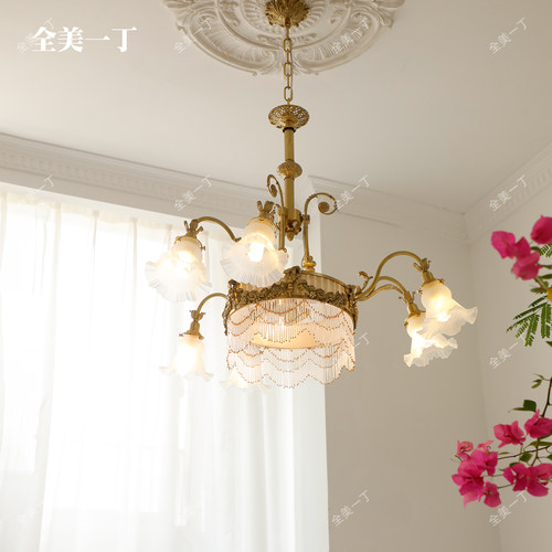 全美一丁客厅餐厅法式复古黄铜