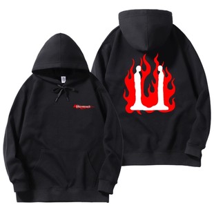 权志龙周边火焰连帽卫衣演唱会bigbang上衣男女秋冬同款 GD应援服