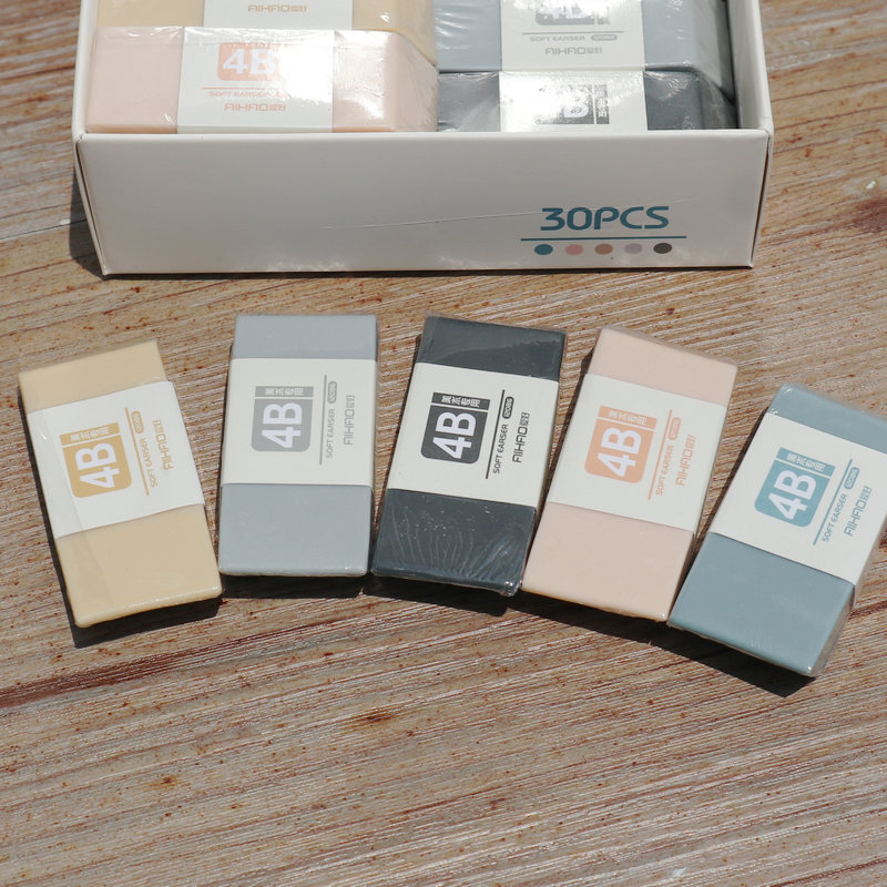 爱好12086美术橡皮擦4B