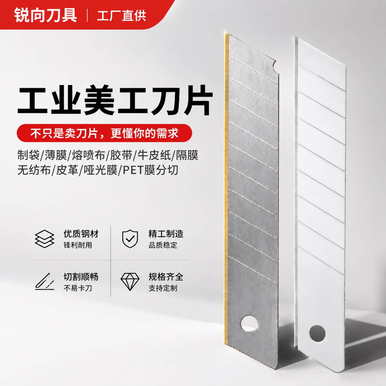 工业级18mm美工刀片锋利耐用图片