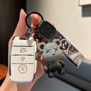 qiya钥匙包K3K4K5kx3kx5 CROSS 7智跑索兰托奕跑凯绅套壳扣男女式