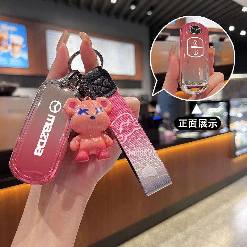 适用马自达6阿特兹钥匙套专用老款马3昂克赛拉cx50行也cx4汽车保