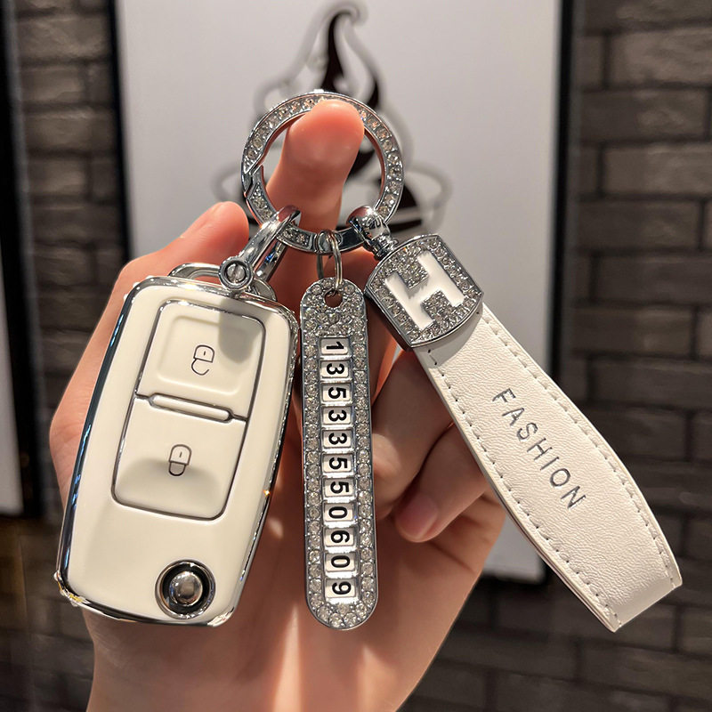 适用福田祥菱M2钥匙包M1货车V1 V2改装遥控器重汽豪沃车钥匙套壳