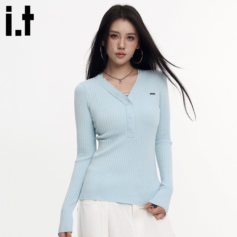 GROUNDZERO初秋美式打底百搭黑色半开领基础气质长袖毛衣针织衫女,女装/女士精品,毛针织衫,淘宝优惠券,粉丝福利购,淘宝优惠卷