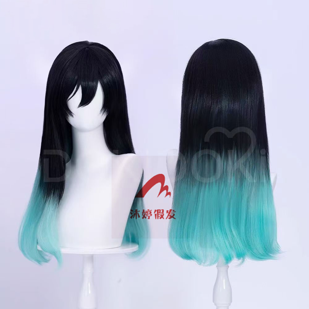 沐婷 守望先锋 女团艾什cosplay假发分层拼色渐变
