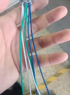 LA16 LAS1 LA128A按钮插座 带线插头3线5线6线8线 塑料按钮连接器