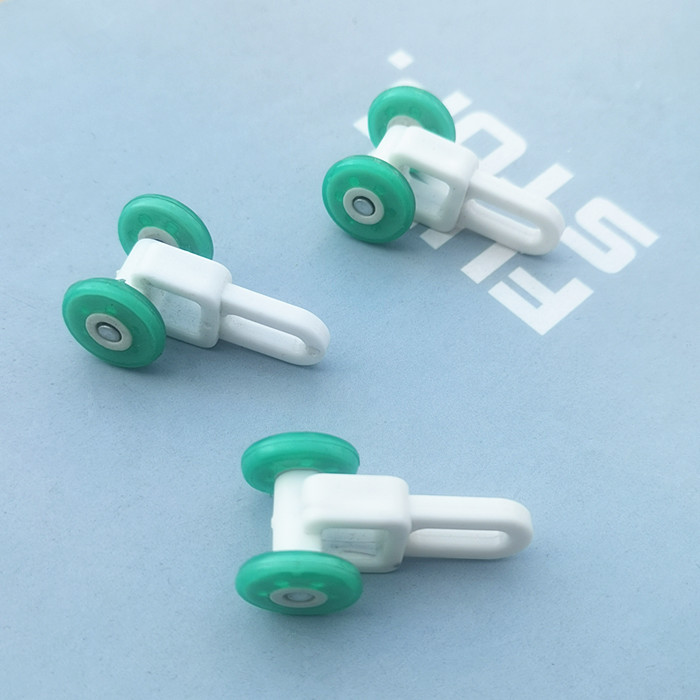 窗帘滑轮轨道滚轮配件走珠直轨