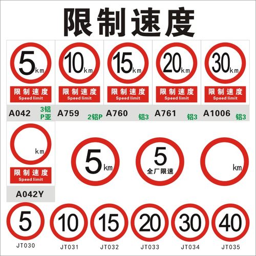 限制速度5公里标志牌铝合金