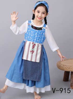 儿童摄影拍照写真灰姑娘演出服饰