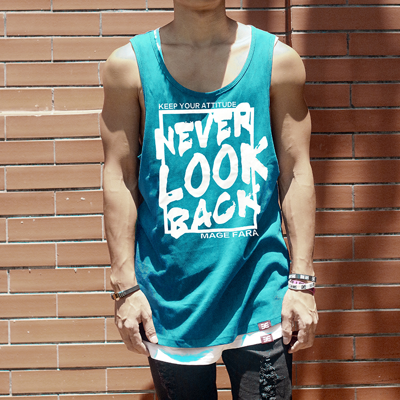 嘻哈汗背心魔天斧健身宽松运动