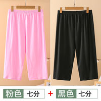 Pajama pants, women's pure cotton capri pants, large-sized loose casual pants for middle-aged and elderly people at home, all-cotton thin air-conditioned shorts, summer thumbnail 7