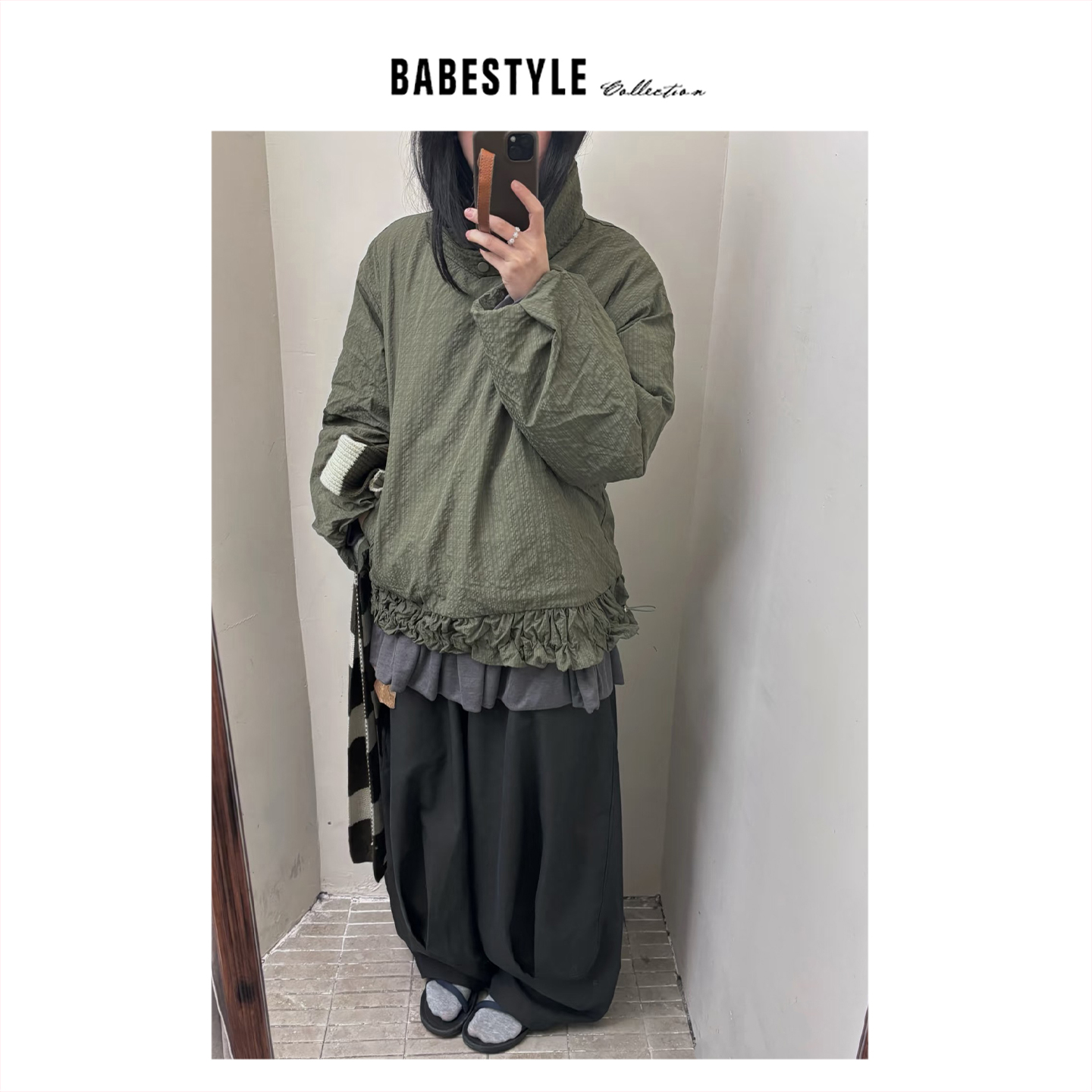 YANJIJIAN+荷叶边+夹棉+棉衣