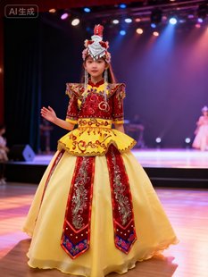 现货160规格快乐阳光演出服女童苗族畲族普米族彝族纳西民族服