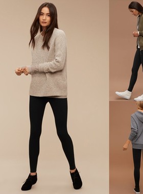 加拿大Tna-Sports打底裤女外穿女春秋LEGGING黑色秋冬加绒瑜伽裤