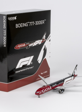 典藏版 NG 1:400卡塔尔航空 777-300ER  (F1涂装) A7-BEG
