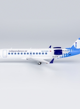 NG 1:200 独立航空 CRJ-200ER “蓝白”  N670BR 合金航模