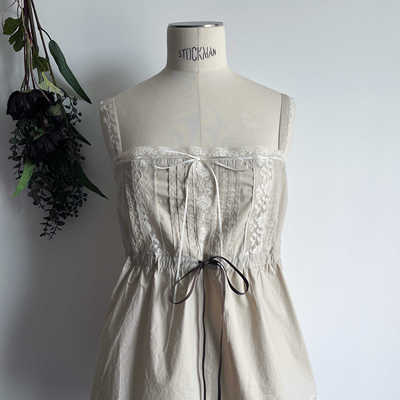 神机姐姐推荐纯棉蕾丝吊带背心