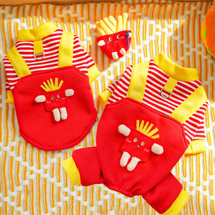 宠物四脚衣狗狗衣服猫咪秋冬加绒狗卫衣中型犬柯法斗可牵引猫用品