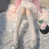 Кружевные белые японские милые носки, гольфы, стиль Лолита, подходит для подростков, средней длины