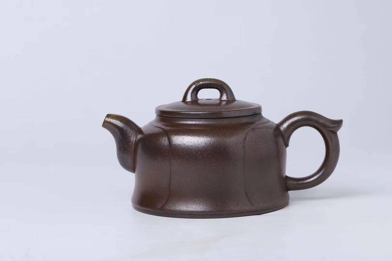 宜兴紫砂壶 顾玲玲老师柴烧玉带壶 280cc