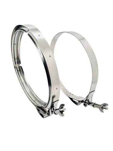 不锈钢双备抱箍V型槽过滤器卡箍