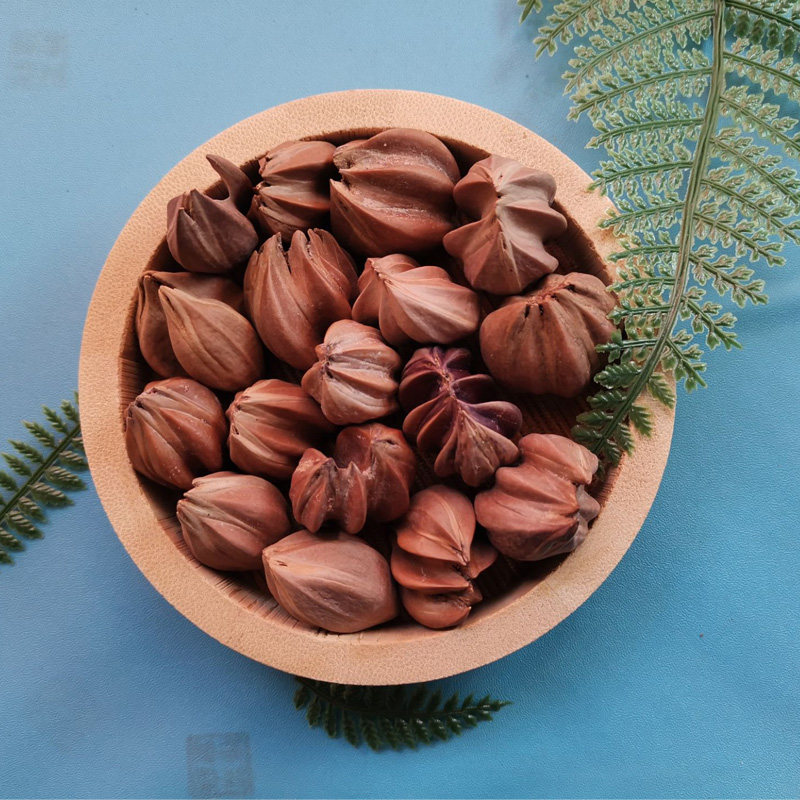 橄榄核雕原料文玩菩提把玩素玩红油核橄榄胡异型多花核单颗怪花核