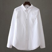 职业衬衣韩版 女胖mm宽松显瘦胖妹妹工装 200斤 白衬衫 特加肥加大码