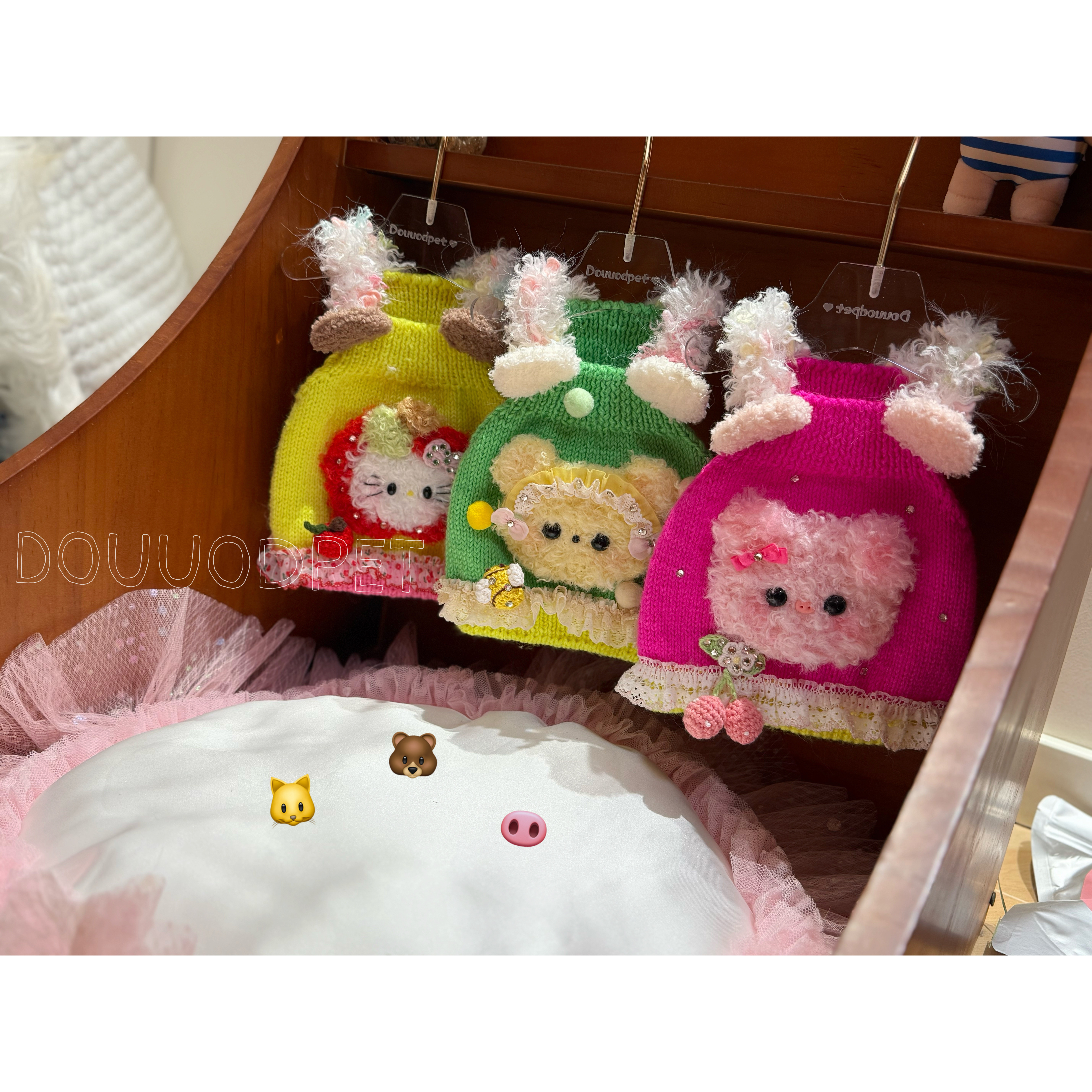 Douuod手工毛衣狗狗猫秋冬春舒适柔软马尔济斯约克夏衣服绒绒乐园