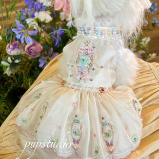 pup studio宠物狗狗衣服重工生日裙高定马尔济斯约克夏西施