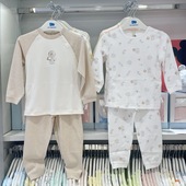 丽婴房童装 纯棉 儿童内衣男女宝睡衣套头秋衣裤 专柜款 2024秋冬款