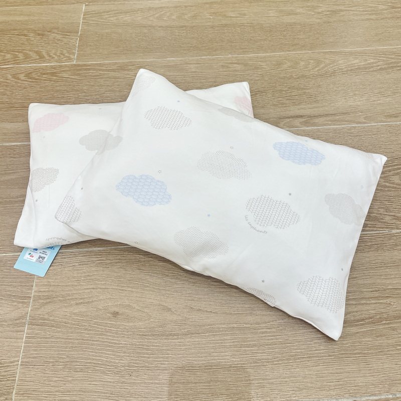 丽婴房商场同款专柜正品婴儿枕头男女童宝宝针织枕套枕芯36*25CM