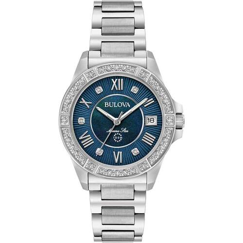 海外代购BULOVA/宝路华女士手表欧美腕表日历显示百米防水