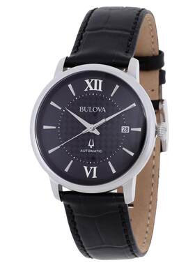 海外代购BULOVA/宝路华男士手表欧美腕表日历显示背透设计