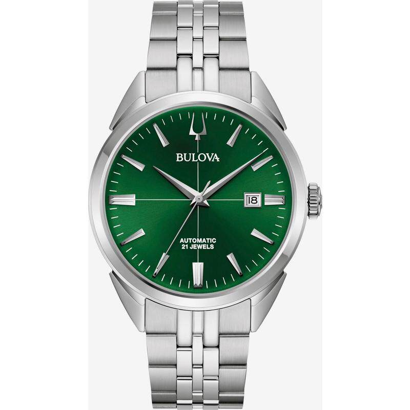 海外代购BULOVA/宝路华男士机械表经典设计商务休闲腕表