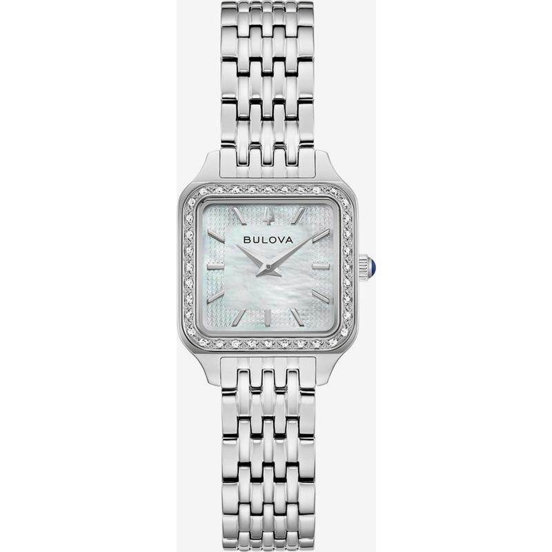 海外代购BULOVA/宝路华女士石英腕表钢带方形表盘商务通勤