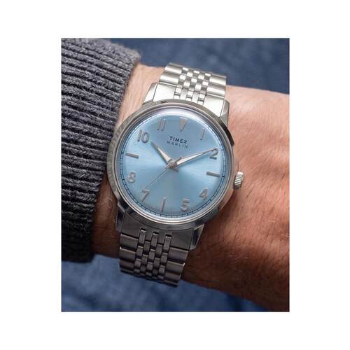 海外直购Timex/天美时男女手表腕表计时生活防水金色不锈钢表带