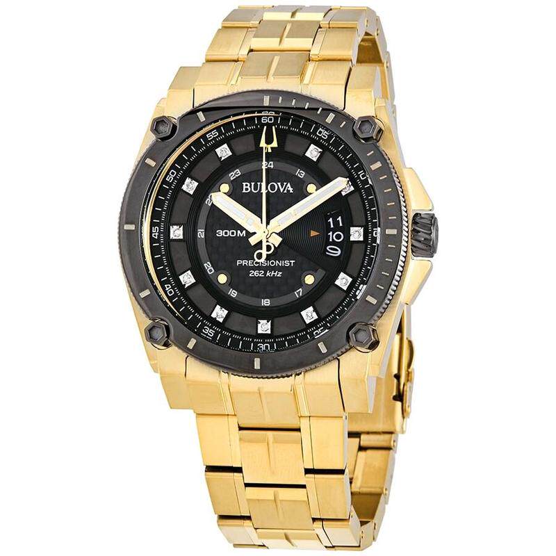 海外代购BULOVA/宝路华男士石英腕表日历显示精准计时不锈钢表壳