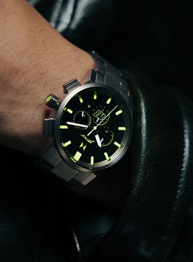 代购MVMT Chrono II杰特·劳伦斯男士限量版联名款灰色手表44mm