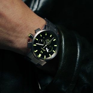 联名款 代购 灰色手表44mm 限量版 II杰特·劳伦斯男士 MVMT Chrono