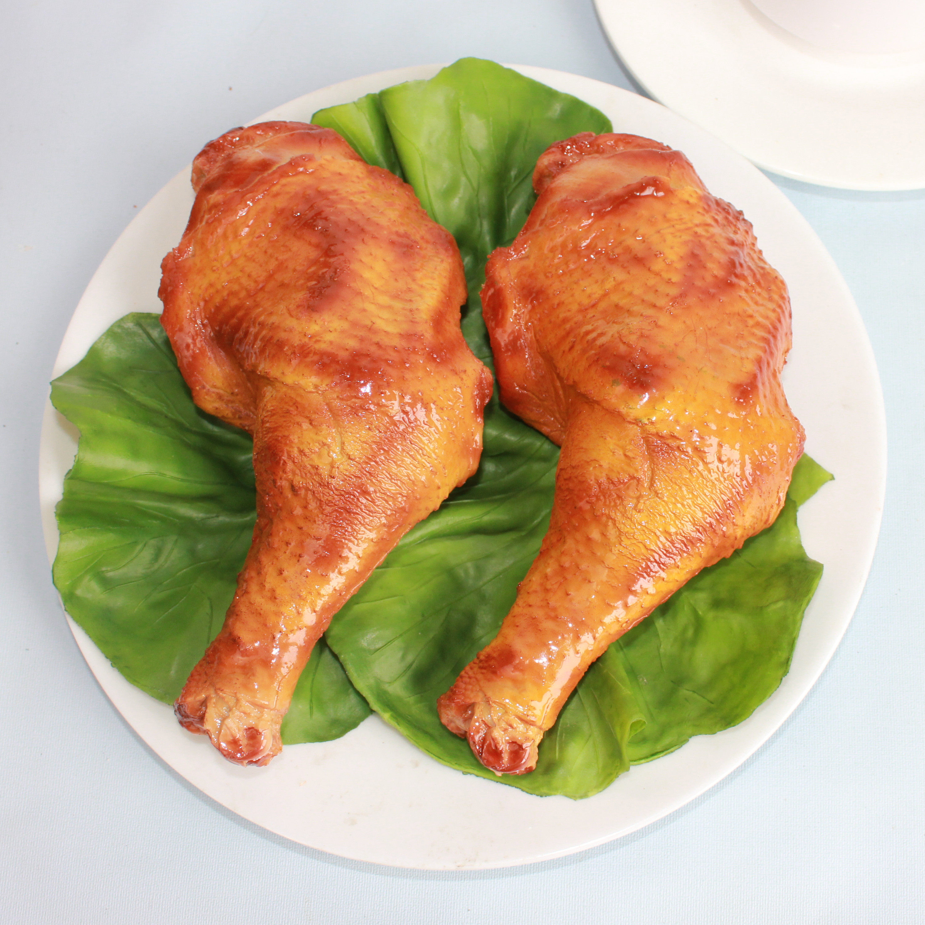 仿真烤鸡腿模型奥尔良卤肉烤琵琶大鸡腿厨食物房儿童拍摄装饰道具