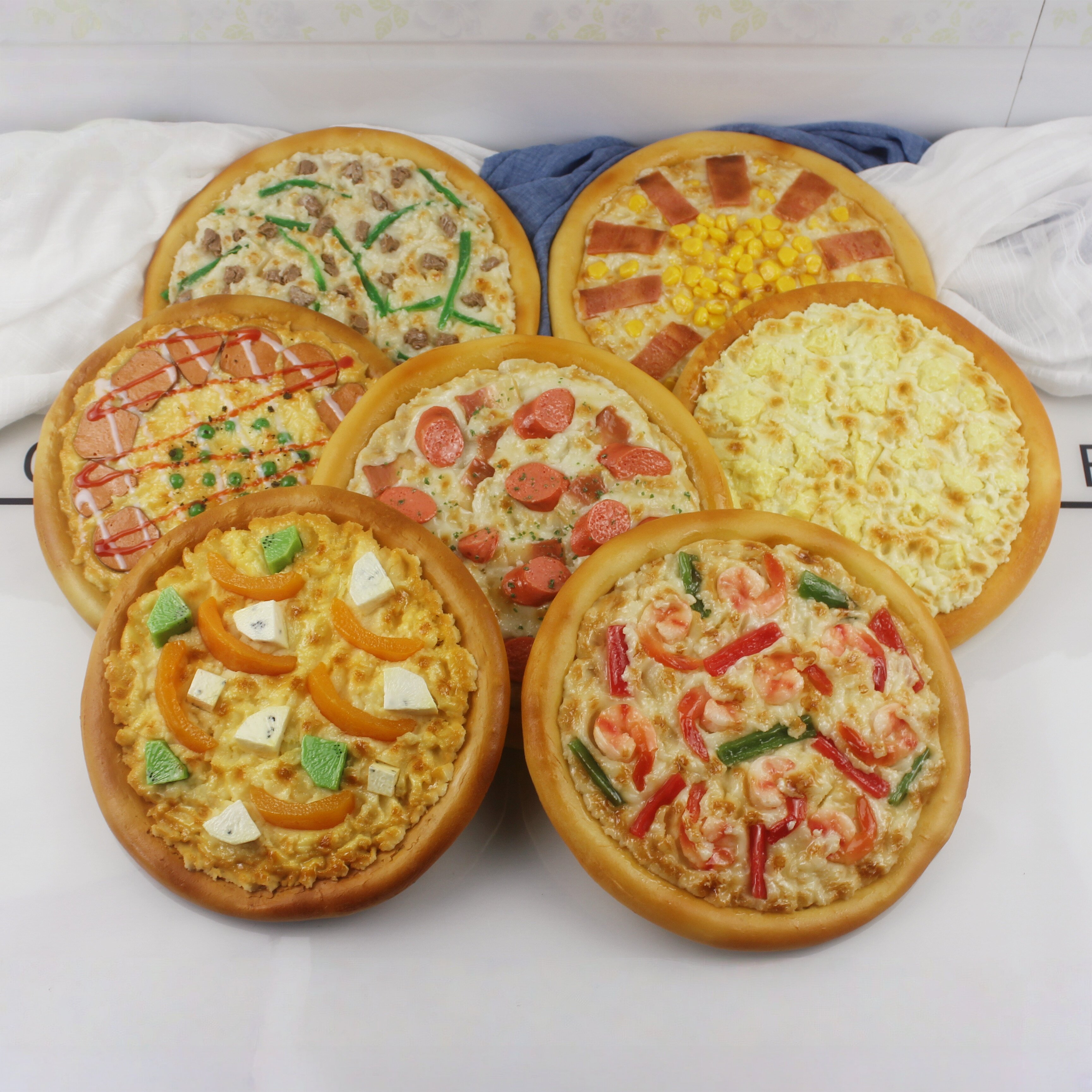 仿真披萨模型假炸鸡汉堡面包薯条西餐橱窗样品装饰摄影过家家玩具