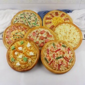 仿真披萨模型假炸鸡汉堡面包薯条西餐橱窗样品装 饰摄影过家家玩具