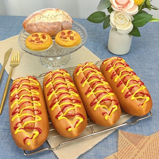仿真热狗模型假芝士香肠汉堡三明治橱窗展示摆件影视拍摄美食道具