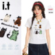 亲肤吸湿短袖 CHOCOOLATE「Cat毛巾绣」凉感速干防晒时尚 T恤女