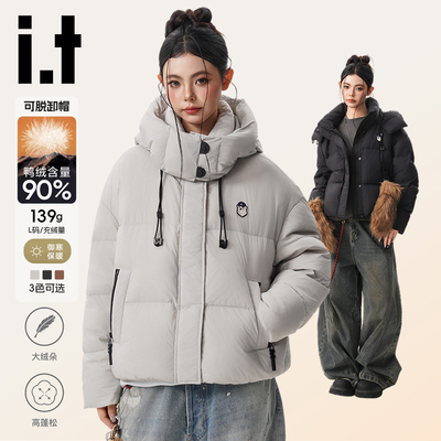 短款90鸭绒加厚羽绒服
