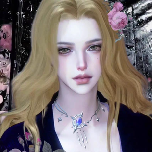 茨尔维妮 自带大胸成女体 玫瑰河 真人风 逆水寒手游捏脸女通用