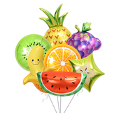 生日派对拍照道具玩具汽球水果造型卡通铝膜气球苹果菠萝西瓜葡萄