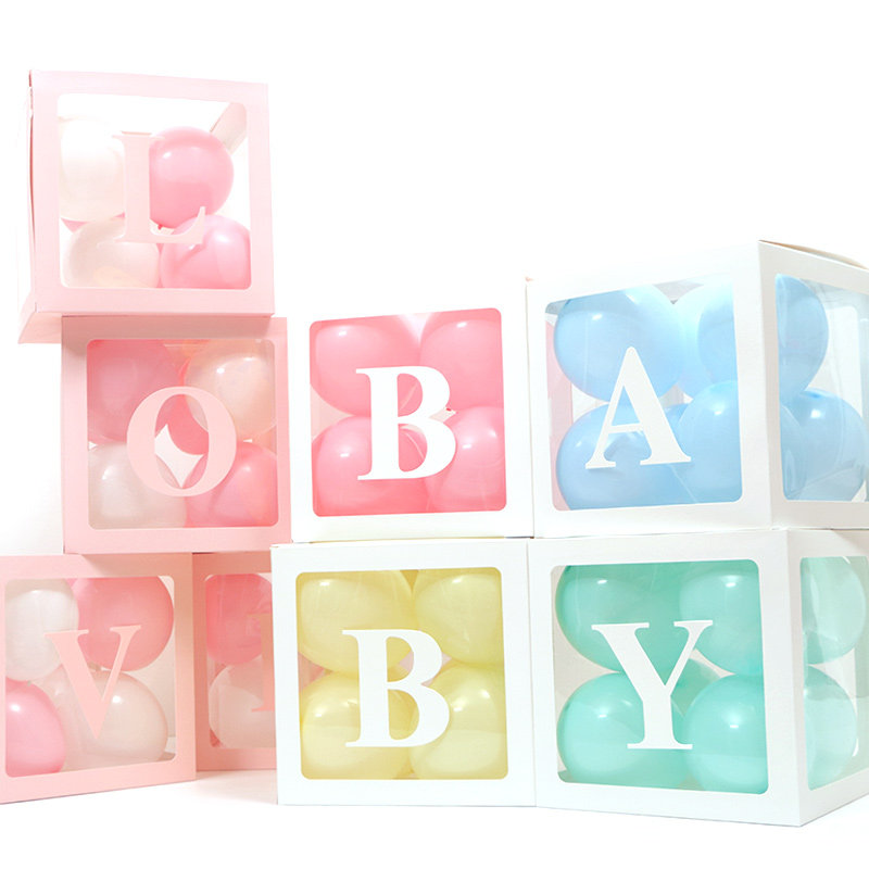 2019新品网红气球盒派对摆设气球盒子生日背景装饰气球盒子BABY