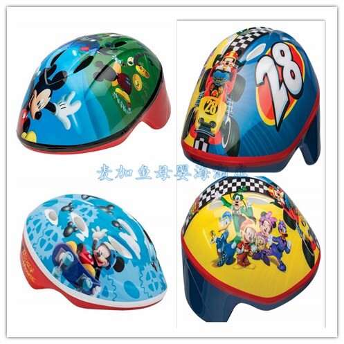 美国进口BELL DISNEY 米奇卡通儿童自行车运动轮滑可爱头盔护具